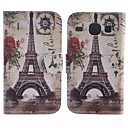 The Eiffel Tower Besign PU Leather Full Body Protective Case with Stand for Samsung I8260