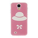 Pink Ground Hat Pattern Plastic Protective Hard Back Case Cover for Samsung Galaxy S4 I9500