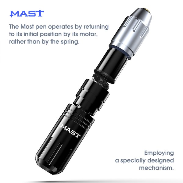 Mast Flex Tattoo Rotary PMU Machine Pen with Mast Two Mini Wireless Battery Power Kit for Permanent Makeup AccessoriesScouts