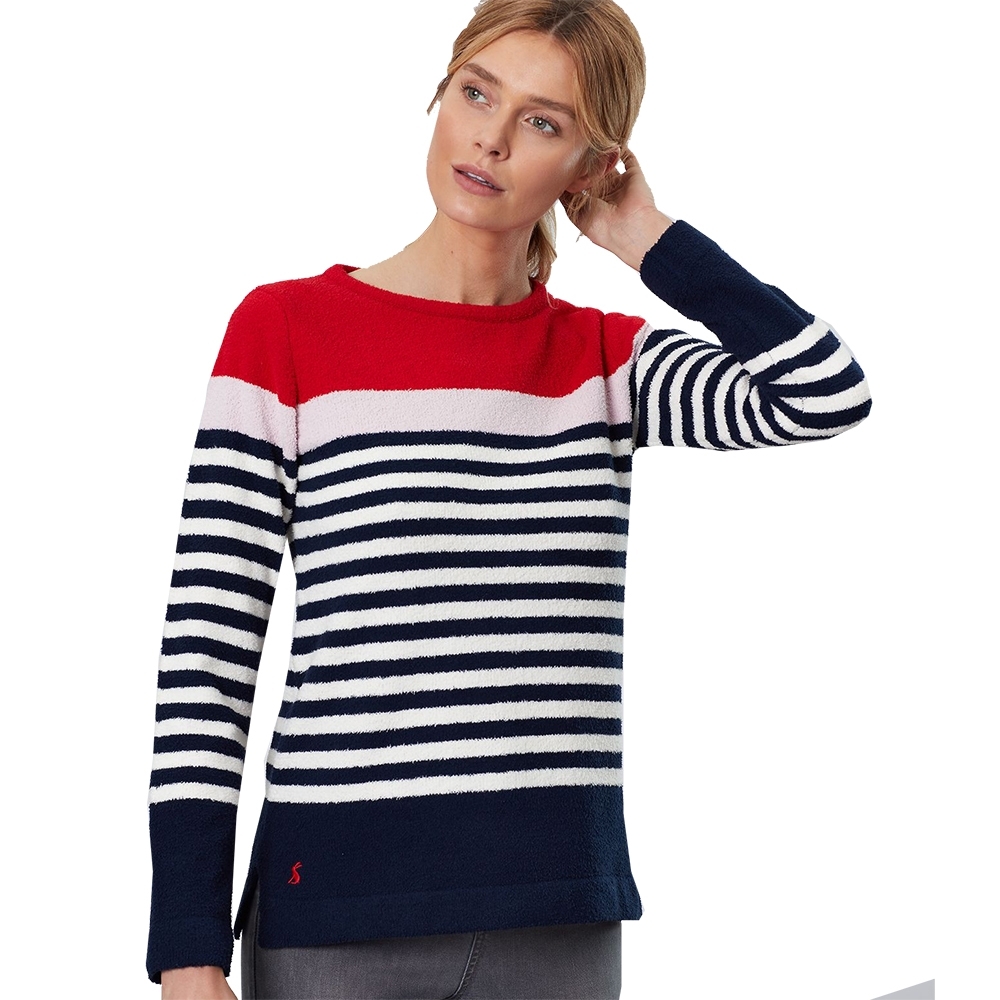 Joules Womens Seaham Harbour Relaxed Fit Long Sleeve Top UK 8- Bust 33' (84cm)