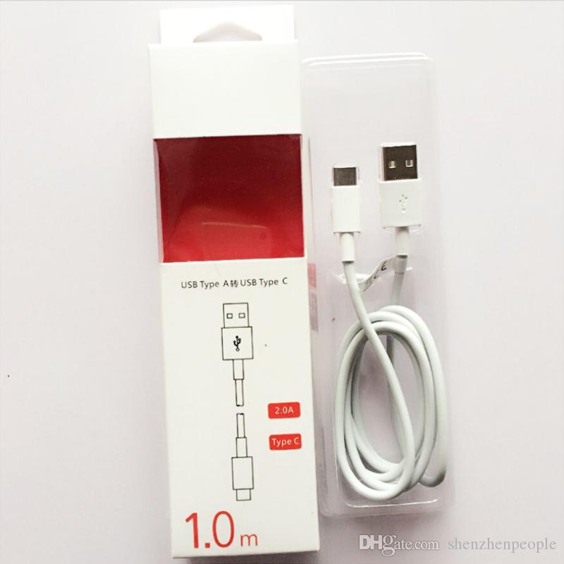 USB Type A to Type C 9V 2A cable high speed 3ft with original retail box for huawei P9 smartphone note7