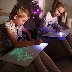 Jouet Educatif Dessin Flip Board Dessin avec lumière Plastique LCD Dessinez avec plaisir Enfant Garçons et filles pour des cadeaux d'anniversaire ou des cadeaux