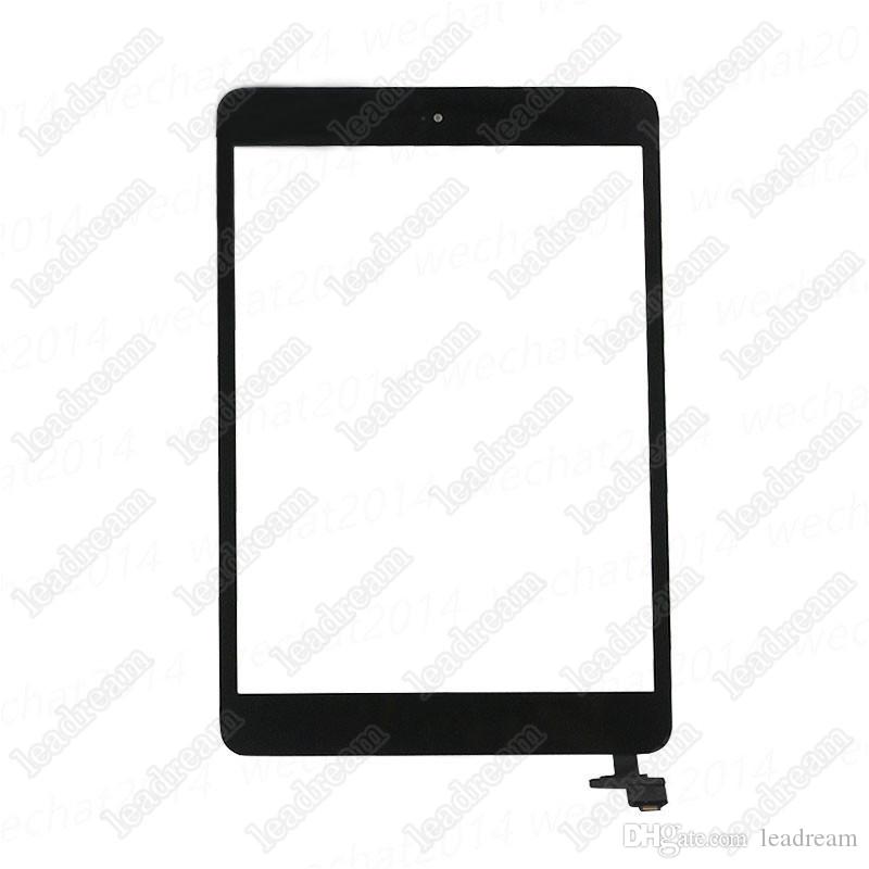 10PCS 100% New Touch Screen Glass Panel Digitizer with IC Connector Home Buton for iPad Mini 2 Black and White