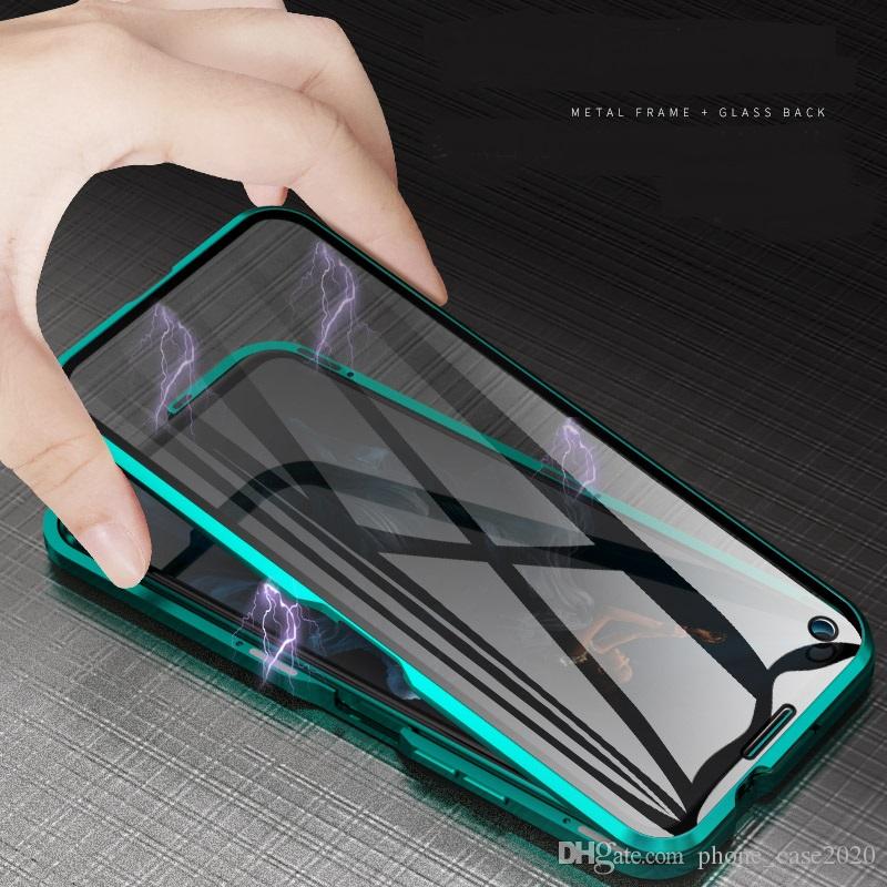 Magnetic Adsorption 360 Full Tempered Glass Flip Case For Huawei Honor 20 Pro Honor20 P30 Pro Mate 20 Pro mate20 P20 A70 A50