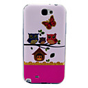 Owlet A Pattern Soft Case for Samsung Galaxy Note 2 N7100