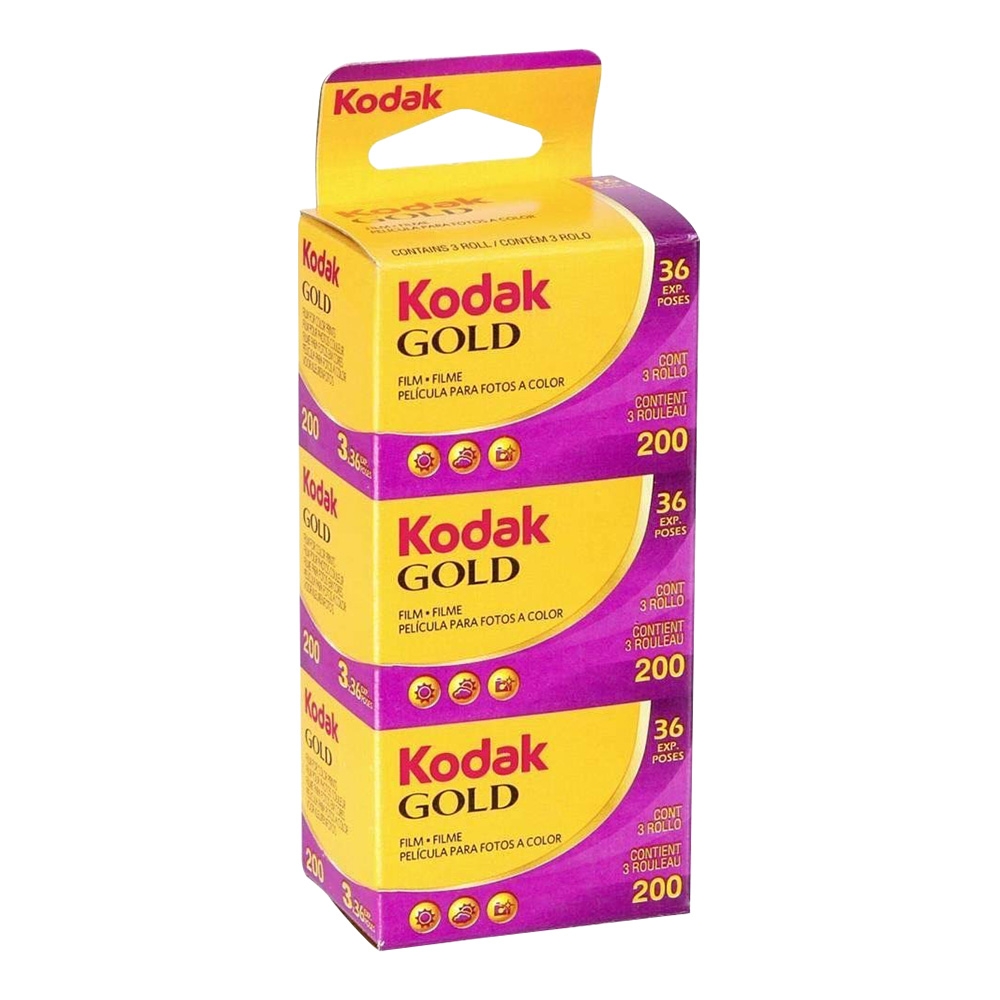 Kodak Gold 200ASA 35mm Colour Print Film 135-36 Exposure - Value 3 Pack