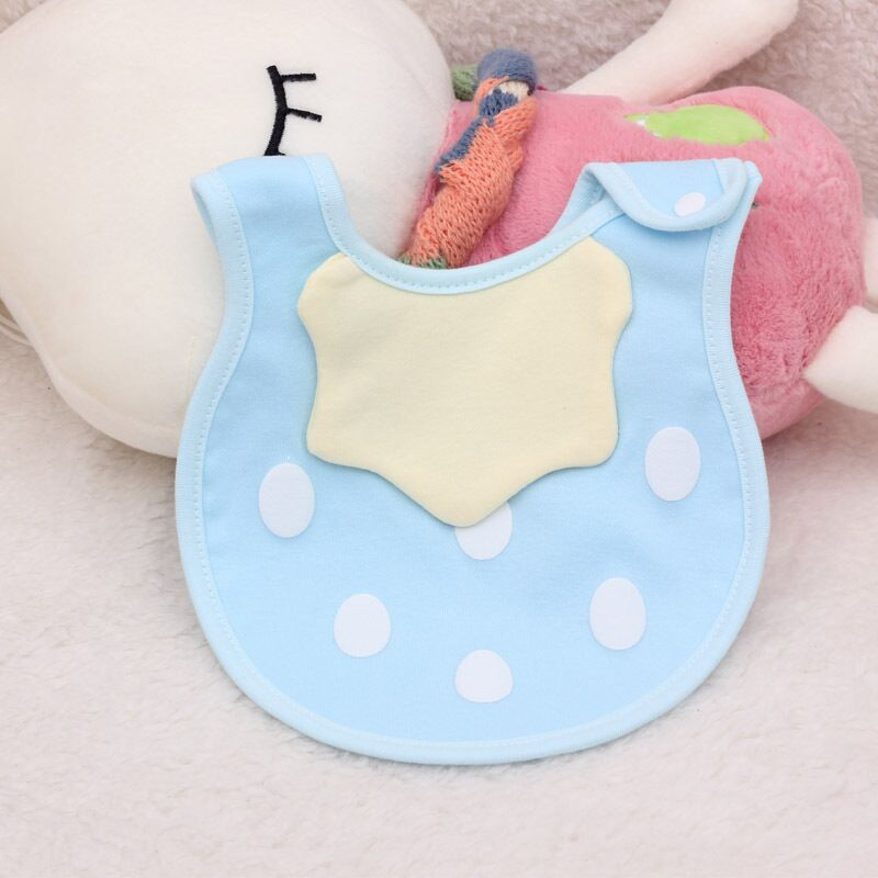 Baby / Toddler Lovely Applique Waterproof Striped Cotton Bib