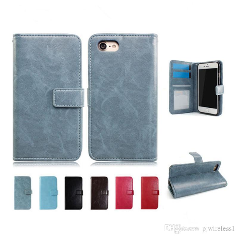 Vintage Retro Flip Stand Wallet Leather Case With Photo Frame Phone Cover For LG Stylo 4 For LG K10 2018 A