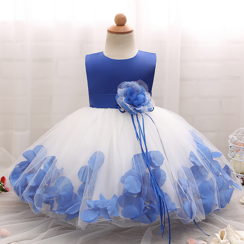 Baby / Toddler Sweet 3D Flower Fringed Princess Party Dress