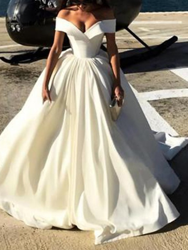 A-Line Simple A Line Wedding Dresses 2020