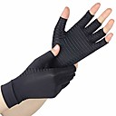 gants de compression pour arthrite rhumatoïde, soulagement de la douleur et de l'enflure, maladie de Raynauds - gants d'arthrite en cuivre pour femmes et hommes (paire) (noir, l)