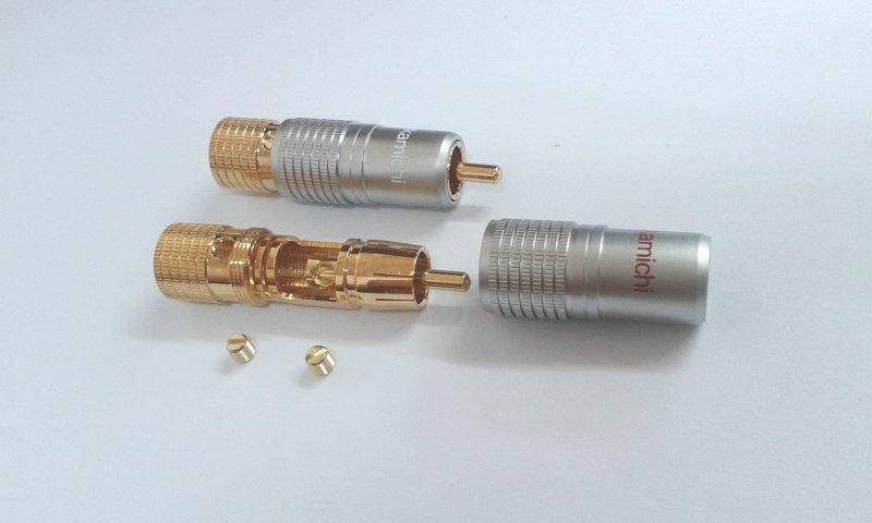 Nakamichi Pure Copper Gold Plated RCA Jack Plug Connector