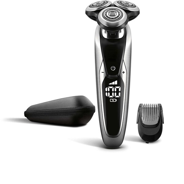3 heads Electric Shavers for Men USB Rechargeable Wet Dry Electric Razor with Pop-up Trimmer Cordless Beard