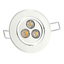 3W High Power 3000K Warm White Light LED Ceiling Bulb (AC85-265V)