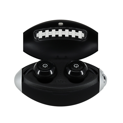 ZR300 TWS BT Earphones With Mic Rugby Shape Charging Box