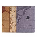 Map Pattern PU Leather and Hard Back Cover Pouch for iPad Air 2