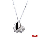 4gb en forme de coeur un lecteur flash USB collier (en argent)