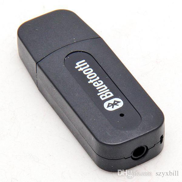 Mini USB Power Wireless Receiver Bluetooth Stereo Music Receiver Dongle 3.5mm 5V Jack Audio Speaker for Mobile Phone Black White