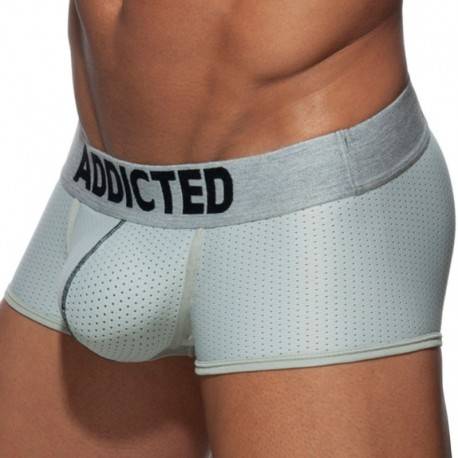 Addicted Push Up Mesh Boxer - Silver XS