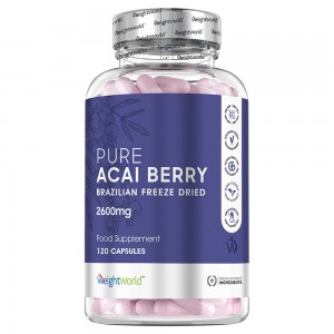 Pure Acai Capsules 1500mg - Pure Acai Berry Supplement, Rich In Antioxidants For Immunity & Vitality, Vegan & Keto Formula, Vitamin Rich - 60 Capsules