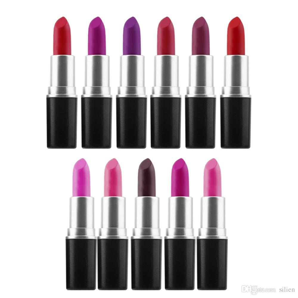 Factory Retail New M top quality Makeup Lipstick Amplified Luster Lipstick RUBY WOO Frost Matte Lipstick