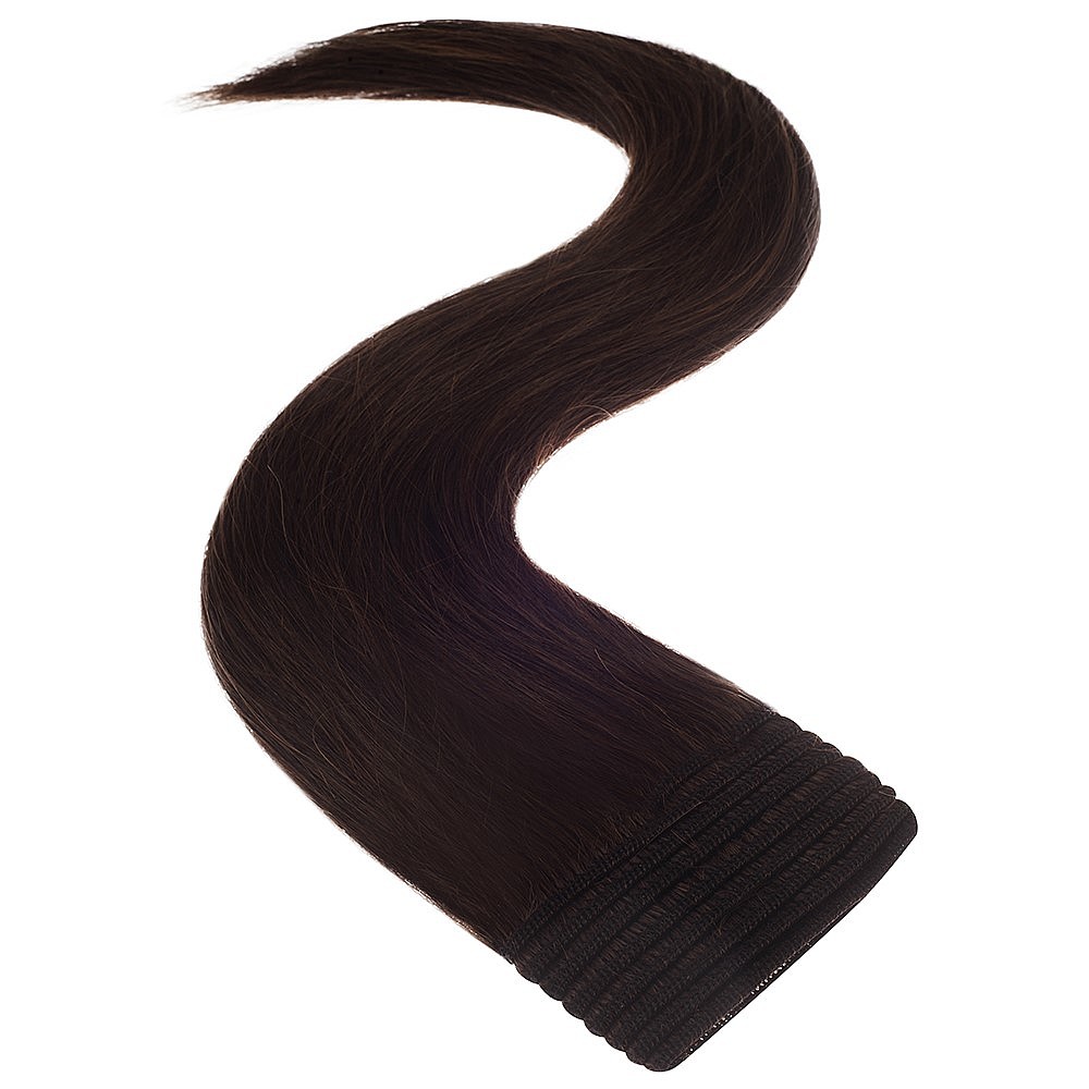 satin strands weft full head human hair extension - milano 18 inch