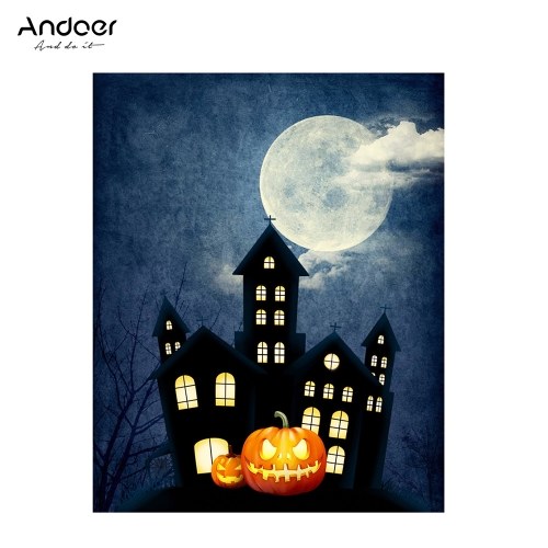Andoer Halloween Style 1.5 * 2.1meters / 5 * 7feet Pliable Vinyle Photographie Fond Toile Fond
