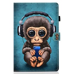 Coque Pour Apple iPad Air / iPad 4/3/2 / iPad (2018) Porte Carte / Avec Support / Motif Coque Intégrale Animal faux cuir / TPU Lightinthebox