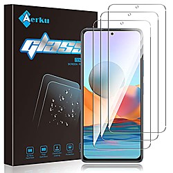 aerku protective film compatible with xiaomi redmi note 10 pro 5g tempered glass, [9h hardness] [anti-bubbles] [anti-scratch] hd clear film ultra smooth screen protector tempered glass [3 pieces] Lightinthebox