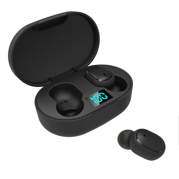 Mini TWS Wireless Earbuds E6S Headphone Hifi Sound Bluetooth Earphone 5.0 With Dual Mic Led Display Earphones Auto Pairing Headsets