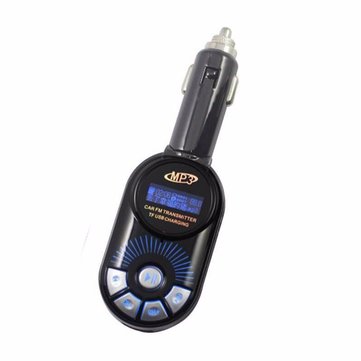 Car Kit Wireless Radio Audio FM Transmitter Modulator MP3 Player USB TF Port