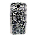 Coffee Letter Pattern TPU Soft Case Cover for Galaxy S3 I9300