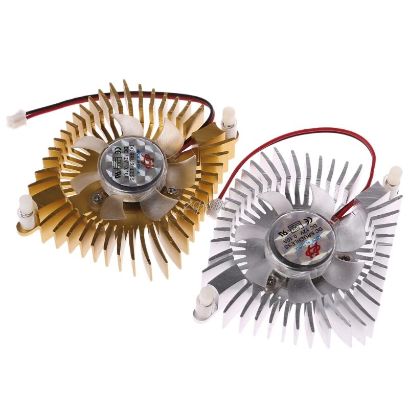 DC 12V 80mm Video Graphics VGA Radiator Cards Cooling Fan 2Pins Mounting Hole Fan For PC July Drop ship