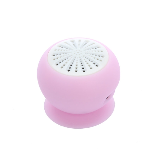 Mini Stereo BT Speaker Subwoofer Bass Sound Box for iPhone iPod iPad Handsfree Mic Car Suction Cup Pink
