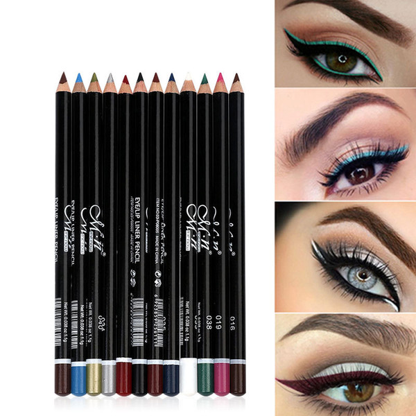 eyeliner pen 12 colors colorful black eyeliner eyebrow eye shadow lip liner professional eye makeup ing