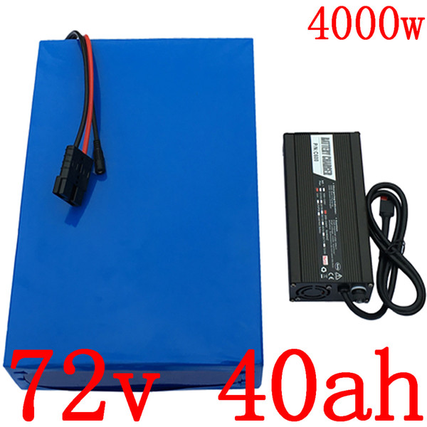 72v 72 72v electric bicycle battery 3000v 4000w electric scooter battery 72v 40ah lithium battery charger with 5a