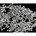 2MM Fashion Cellphone White Acrylic Flatback Faceted Round Sticky Rhinestones Gems(1000 Pcs)