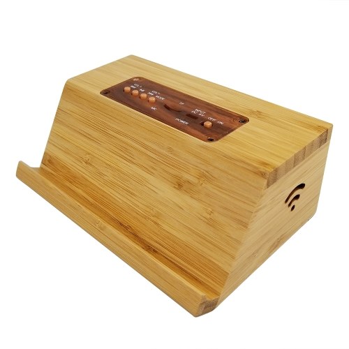 QFA-001 Portable Bamboo BT 5.0 Speaker