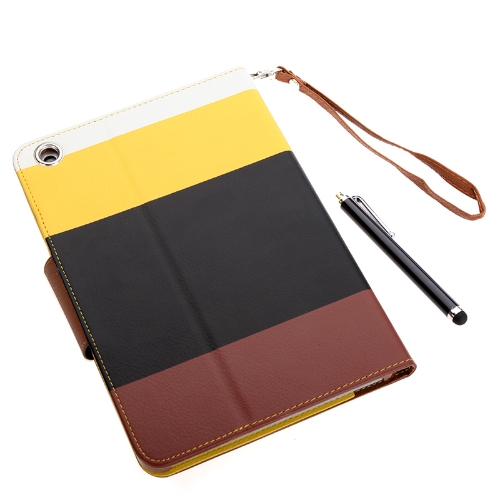 Flip Wallet Smart Cover Stand mit Magnet Hülle für iPad mini PU Kunstleder Hybrid Farbe Wake / Sleep mit Stylus Pen