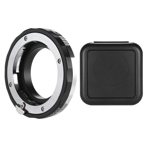 Andoer LM-NEX Camera Lens Mount Adapter Ring Manual Focus For Leica M Rangefinder LM-E Mount Lens to use for Sony E-mount A7 A7SII A7R A7II A6300 A6500 NEX Series ILDC with Macro Focusing Helicoid