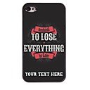 personnalisé cas de téléphone - tout à gagner conception étui en métal pour iPhone 4 / 4S