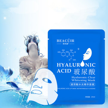 BEACUIR Moisturizing Hyaluronic Acid Facial Mask Shrink Pores Essence Deep Clean Whitening Anti-wrin
