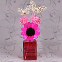 60ml rose diffuseurs de roseaux avec papillon et des fleurs
