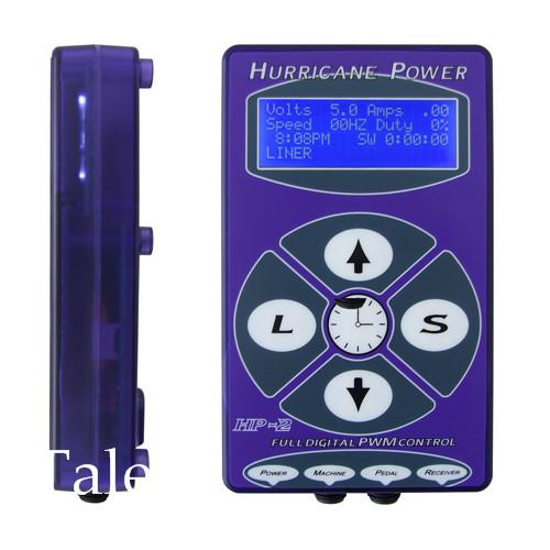 Wholesale-Brand New  Semi Purple Hurricane Power Supply HP-2 Tattoo Power Supply Tattoo Machines Free Shipping