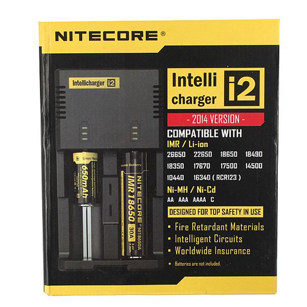 Nitecore I2 Universal Charger for 16340 18650 14500 26650 Battery 2 in 1 Muliti Function Intellicharger With Retail Package In Stock