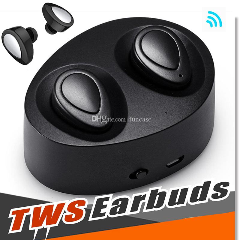 TWS Wireless Earbuds Mini Twins Bluetooth Sports Headphone Noise Cancelling Stereo Earphone Headset With Mic For Samsung iPhone XS X 8 Plus