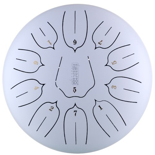 10 pouces 11 notes en acier tambour tambour mini main pan tambours avec pilons Instruments de musique de percussion