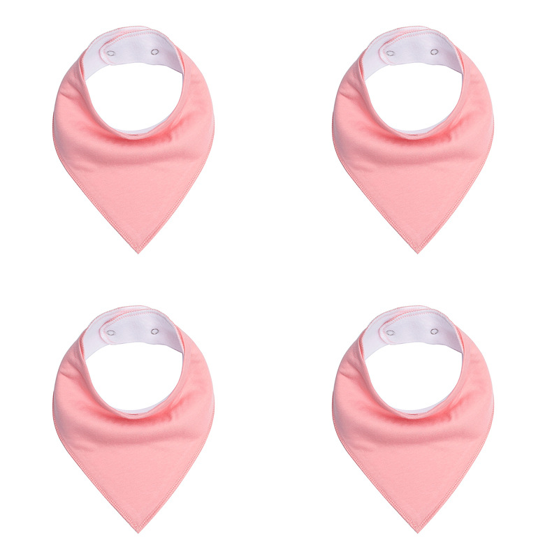4-pack Solid Cotton Bibs