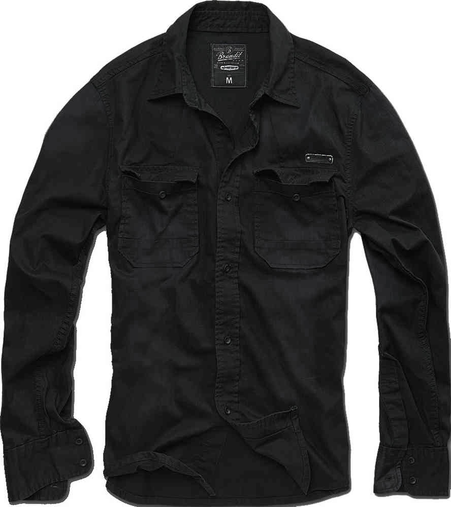 Brandit Hardee Hemd Schwarz XL