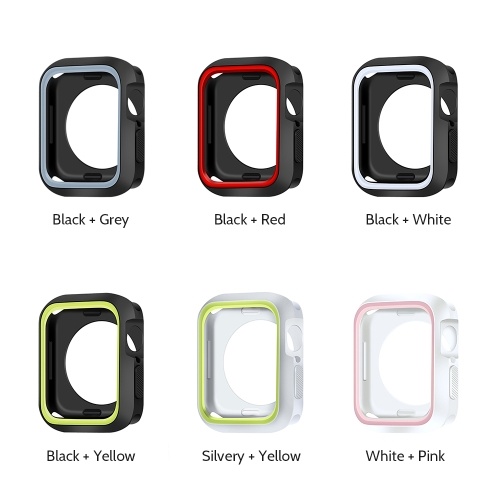 Weiche Silikagel Watchcase Breakingproof Protective Watch Cover für Apple Watch 3/2
